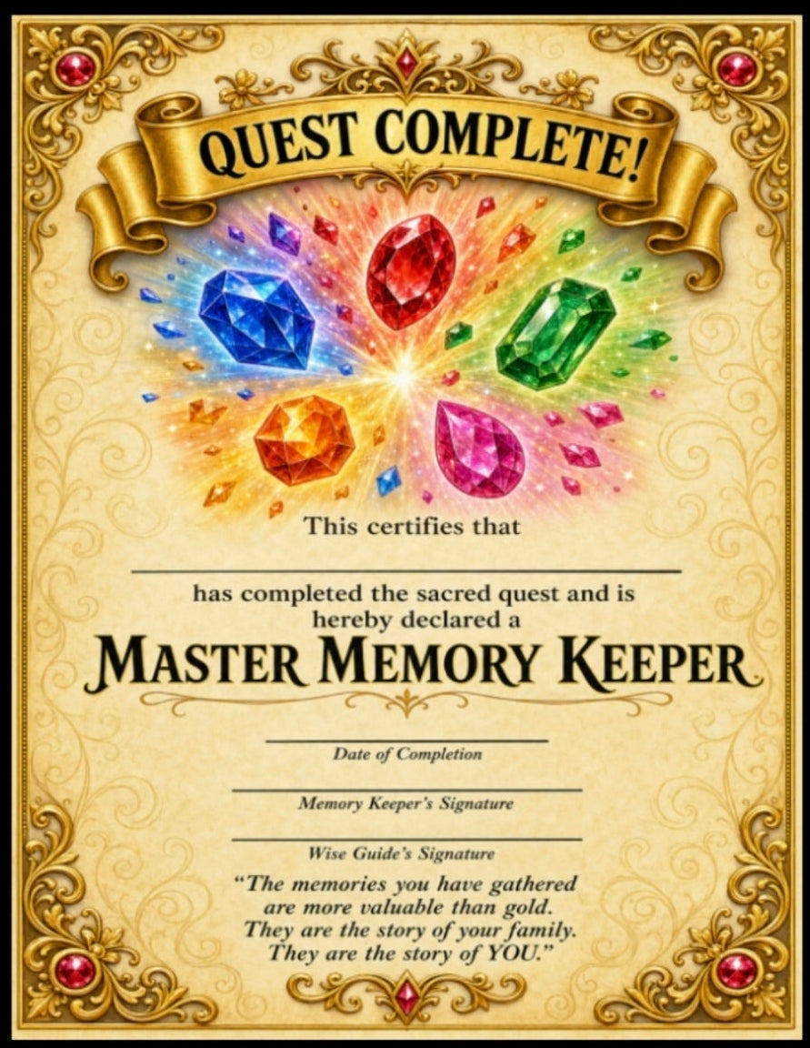The Memory Keepers Quest Book — Family Storytelling & Activity Journal (Digital PDF)