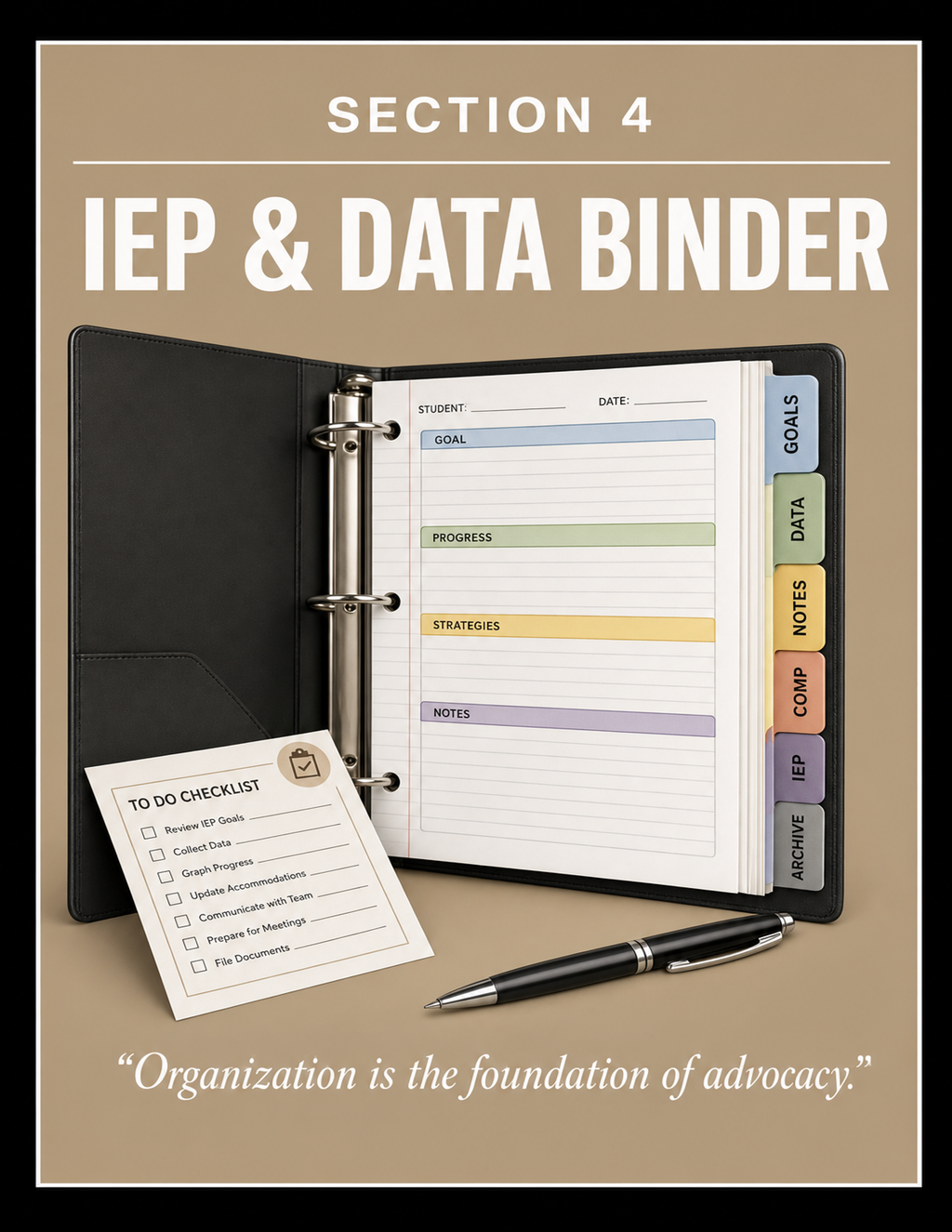Neuro-Inclusive SPED Starter Bundle | Visual Schedules, IEP Data Binder & Emotion Regulation Toolkit | Special Ed Teacher Printable