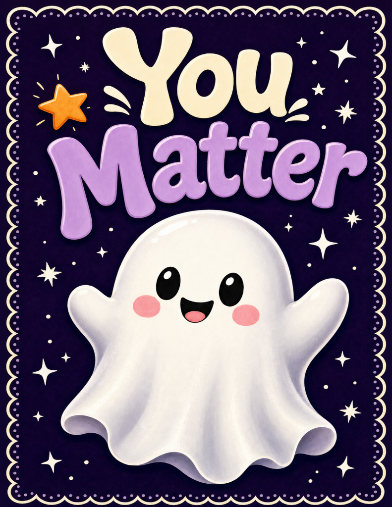 Halloween SEL Positive Affirmation Posters – Cute Classroom Decor (10-Pack, PDF + PNG)