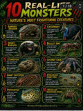 10 Real-Life Monsters | Nature's Most Frightening Creatures | Educational Poster Set