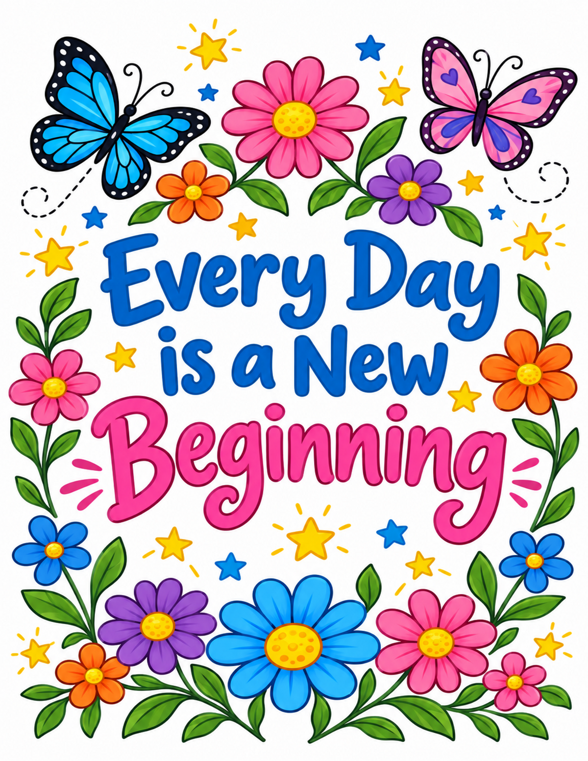 Motivational Classroom Posters Bundle - 12 Printable Positive Affirmation Posters for Elementary Classrooms - Instant Download