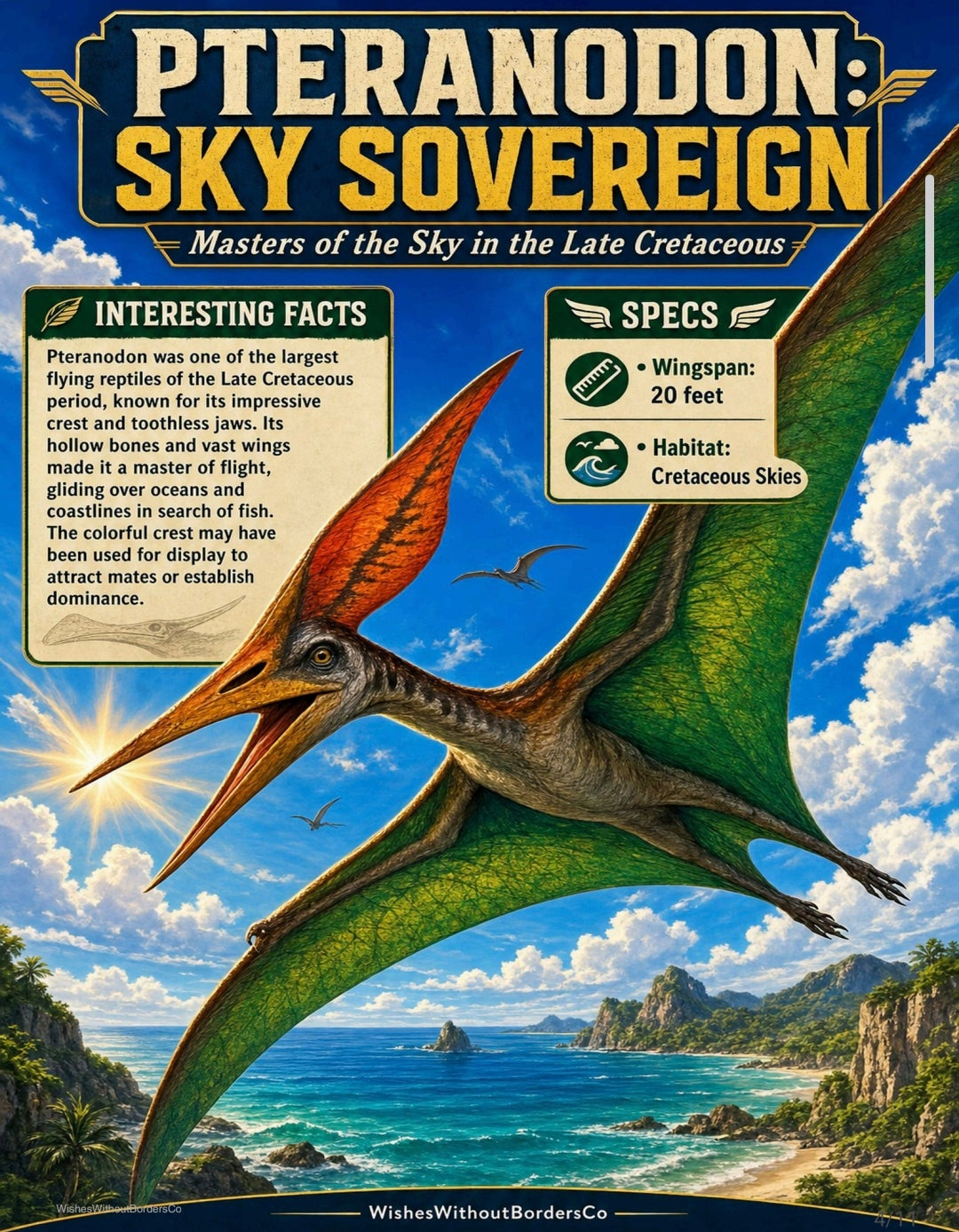 10 Prehistoric Animals That Aren't Dinosaurs | Educational Poster Set for Kids