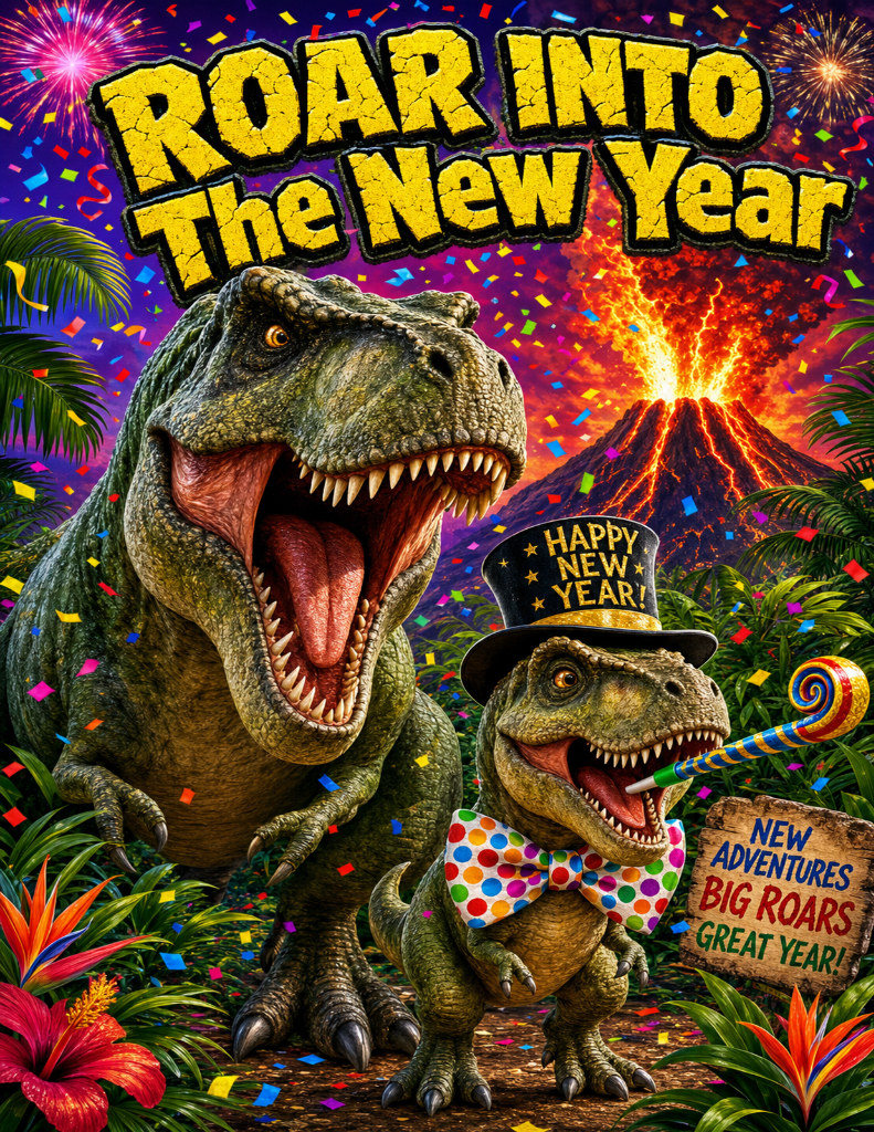 Roaring Seasons Classroom Decor Pack — Dino Holiday Posters (Set of 5 + Bonus)