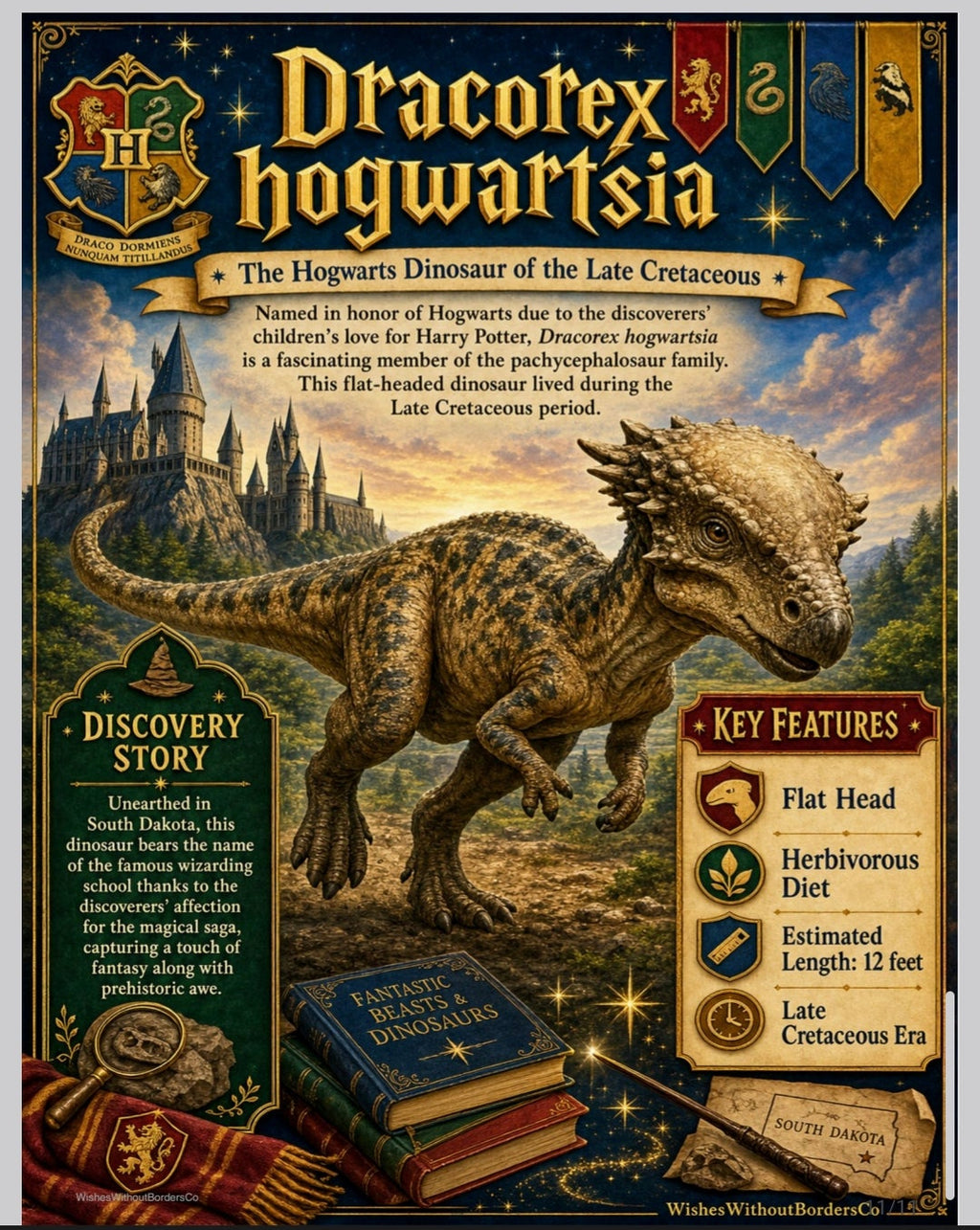 10 Dinosaurs Discovered by Kids — Premium Classroom Poster Set