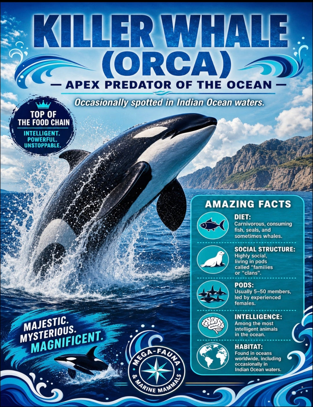 Marine Mammals of the Indian Ocean | Complete Teaching Unit | 14 Educational Posters, Worksheets & Quiz