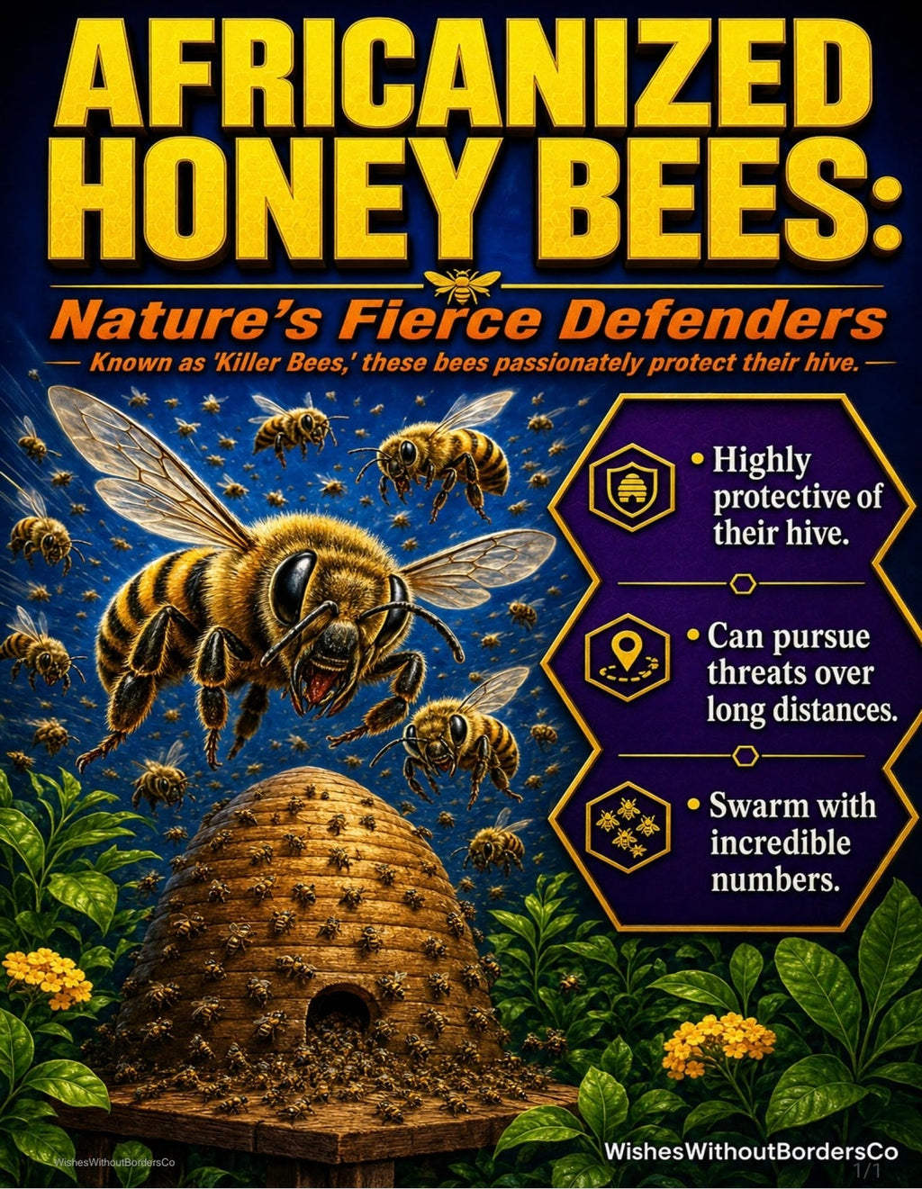 10 Real-Life Monsters | Nature's Most Frightening Creatures | Educational Poster Set