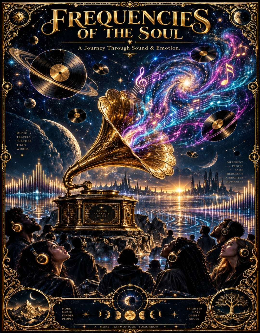 Frequencies of the Soul — 10 Music Wall Art Prints | Instant Digital Download Bundle