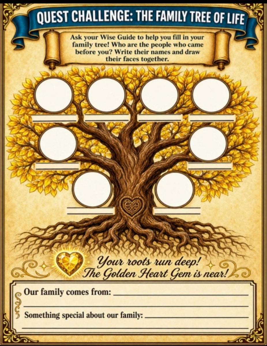 The Memory Keepers Quest Book — Family Storytelling & Activity Journal (Digital PDF)