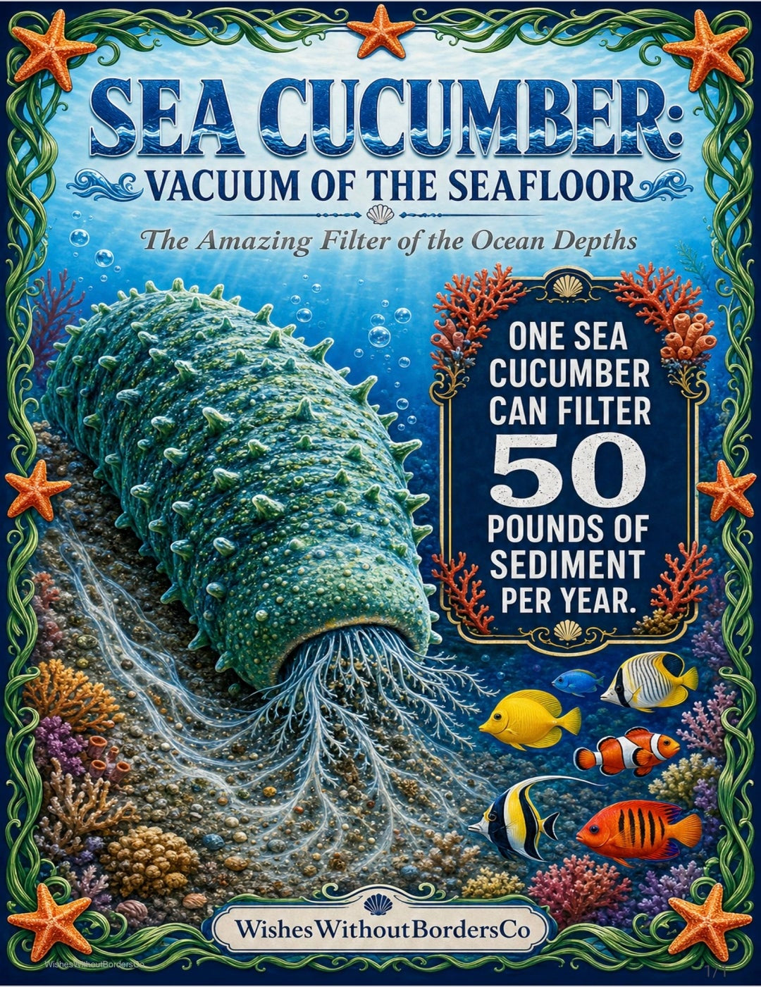 10 Animals That Clean the Ocean Printable Poster Set | Educational Marine Life Classroom Decor | Homeschool Science