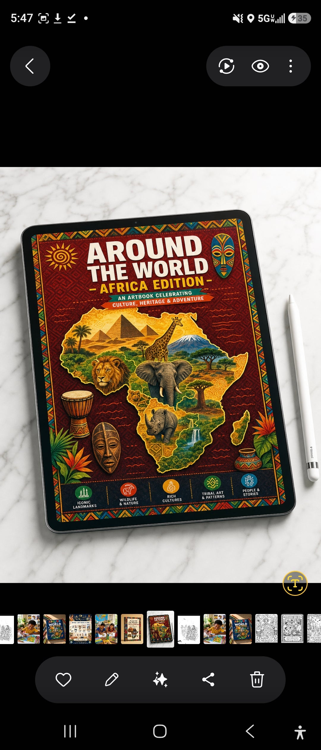 Around the World Coloring Book: Africa Edition | 22 Cultural Coloring Pages + Fun Facts | Educational Geography PDF for Kids