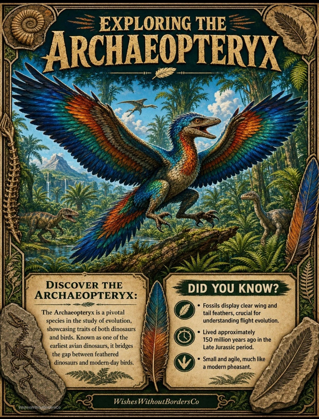 10 Dinosaurs Discovered by Kids — Premium Classroom Poster Set