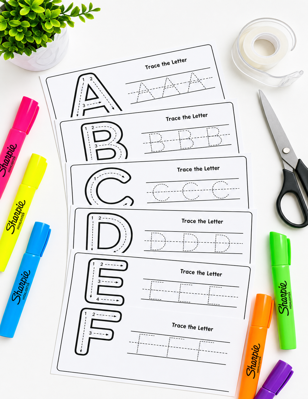 DIY Neon Name Sign Kit — 2 Styles A-Z + 0-9 | Printable Blacklight Glow Letters | Kids Room Decor | UV Highlighter Trace Art | Instant Download