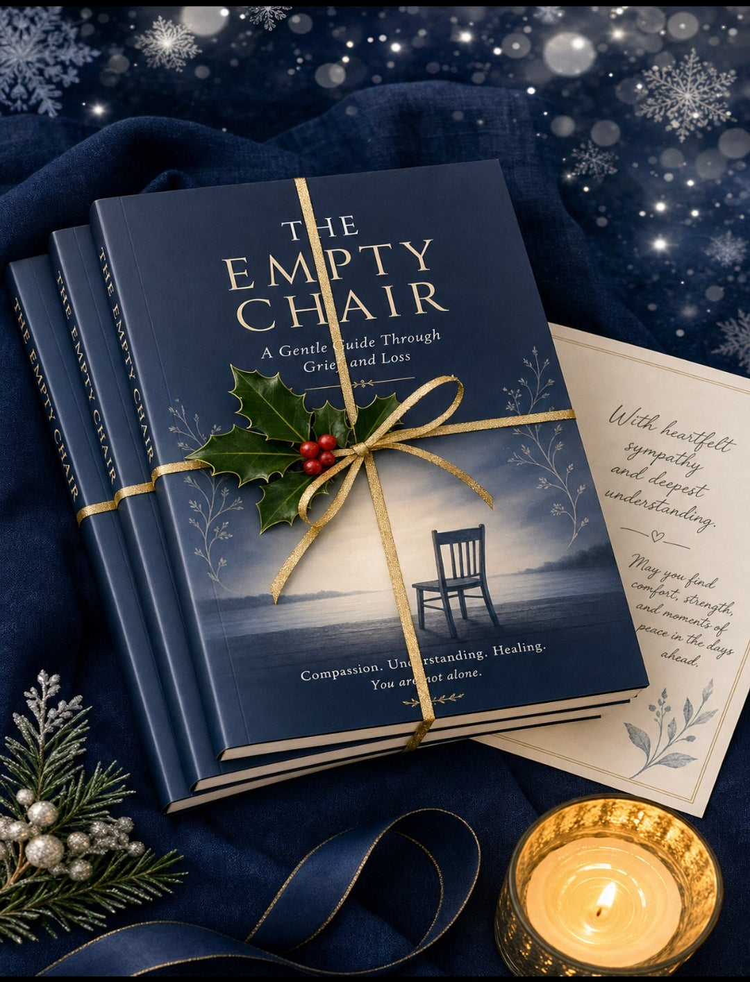 The Empty Chair: A Holiday Survival Guide for Grief | Printable Workbook & Journal | Christmas Thanksgiving New Years Bereavement Support | Loss Memorial Coping Tool