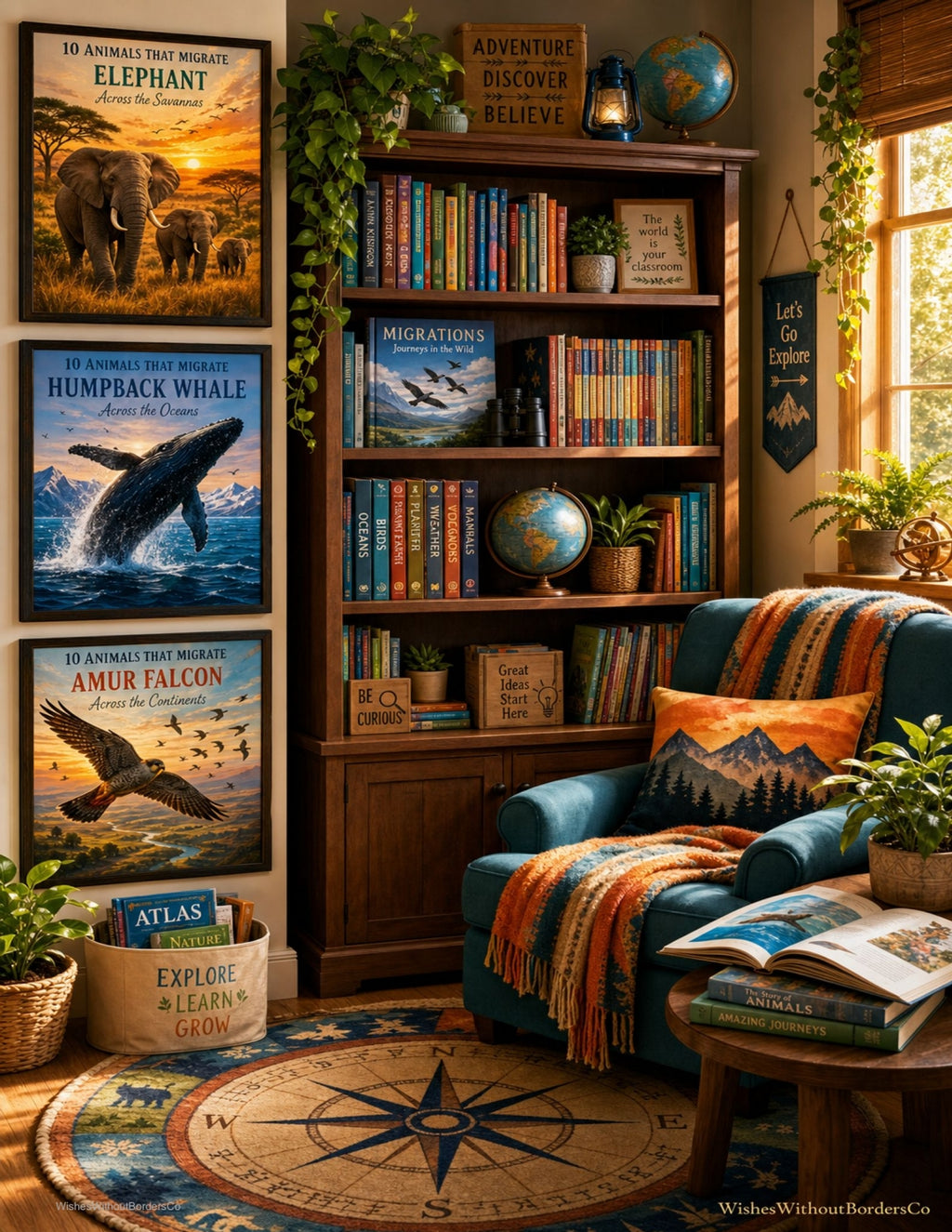 10 Animals That Migrate Farther Than Any Car Ride | Educational Poster Set for Kids