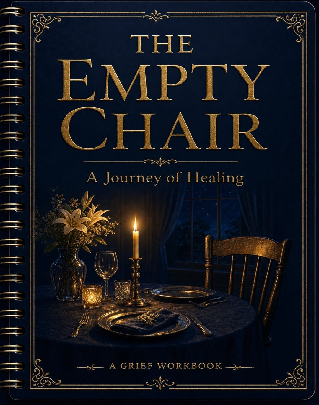 The Empty Chair: A Holiday Survival Guide for Grief | Printable Workbook & Journal | Christmas Thanksgiving New Years Bereavement Support | Loss Memorial Coping Tool