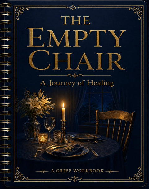The Empty Chair: A Holiday Survival Guide for Grief | Printable Workbook & Journal | Christmas Thanksgiving New Years Bereavement Support | Loss Memorial Coping Tool