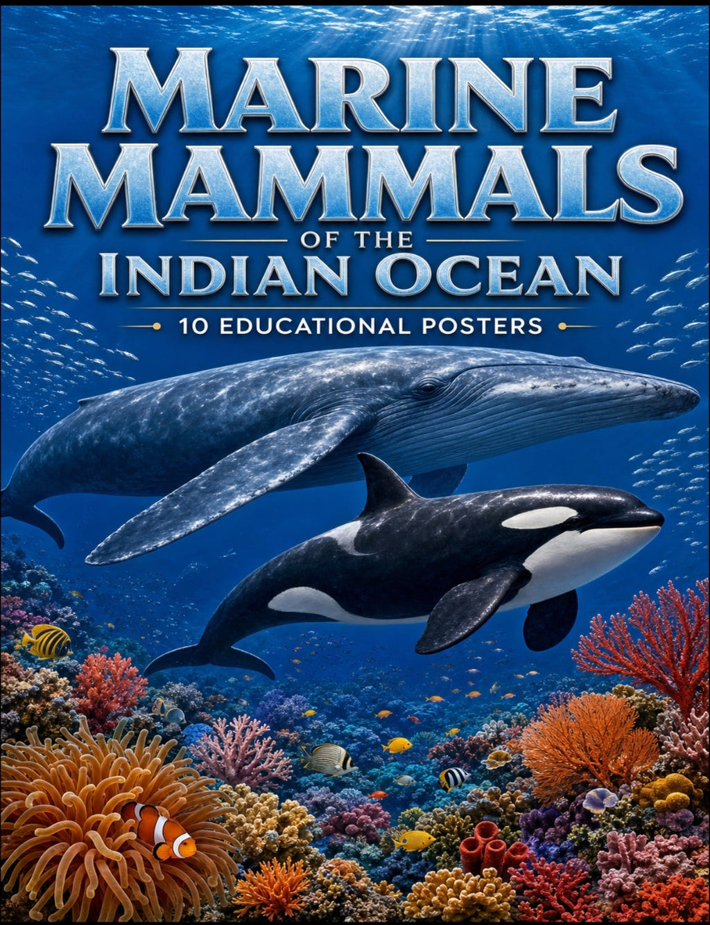 Marine Mammals of the Indian Ocean | Complete Teaching Unit | 14 Educational Posters, Worksheets & Quiz