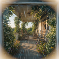 Vine-Covered Barn Entrance