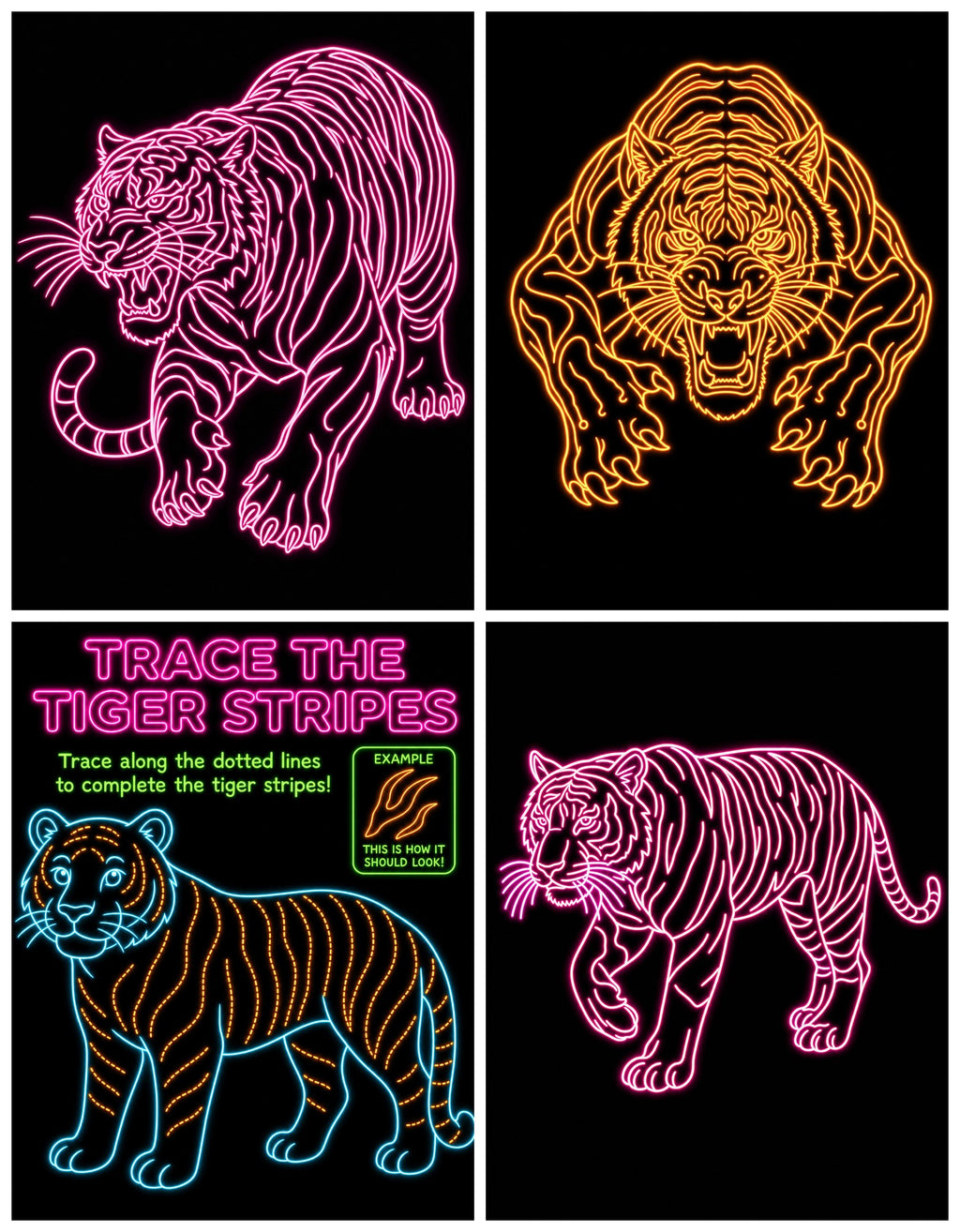 neon_bengal_tigers inside pages preview
