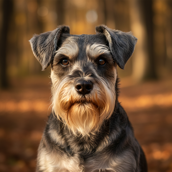 Schnauzer Standing Proud