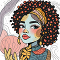 Bohemian Colorful Boho Woman Print